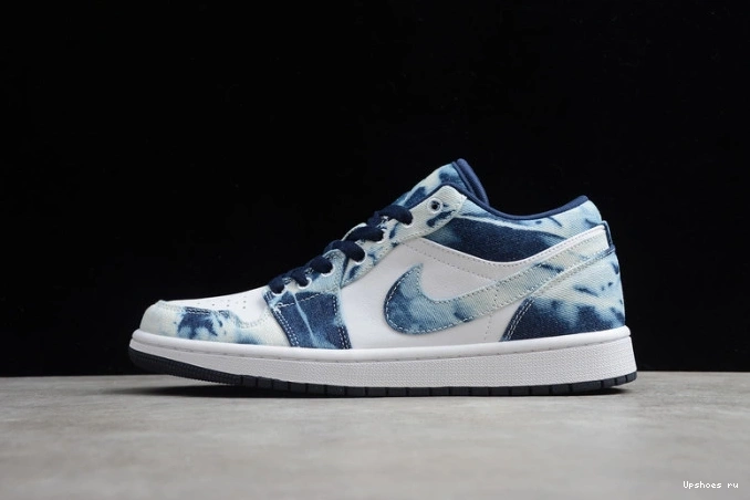 Washed Denim Jordan Low 1 CZ8455-100 1115